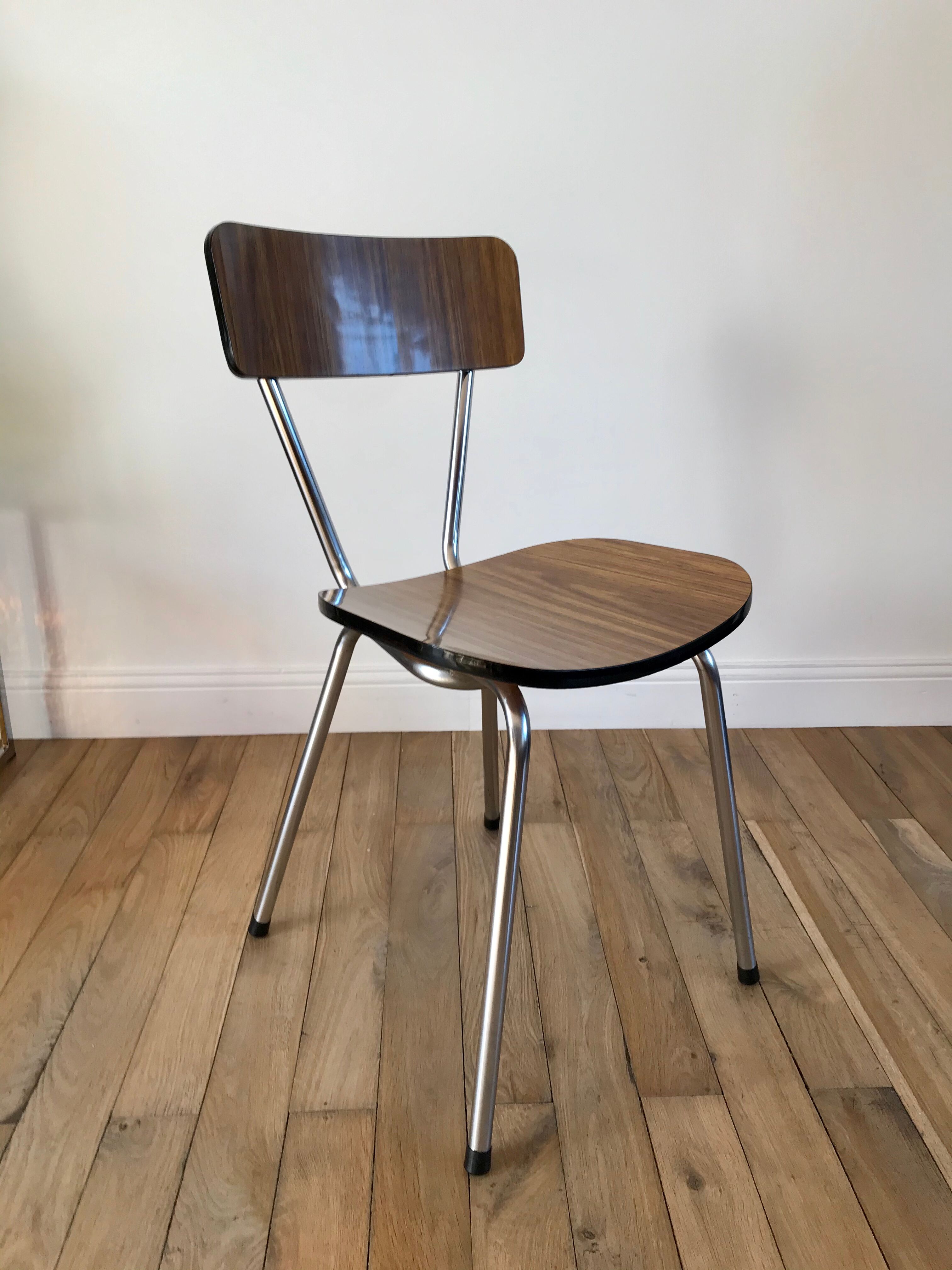 Brown formica chair 70s