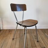 Brown formica chair 70s