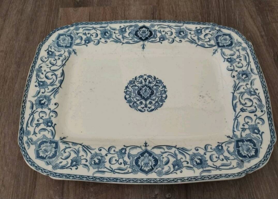 Gien soup tureen with tray / Retro/ Vintage