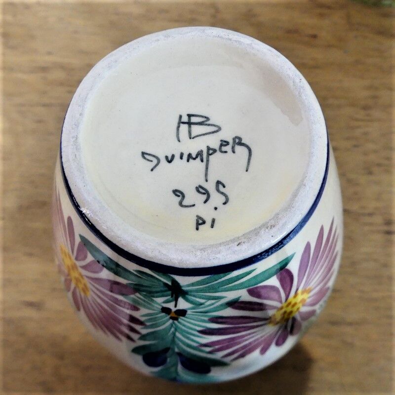 Pitcher in earthenware signed Henriot