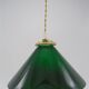 Suspension conique en opaline verte