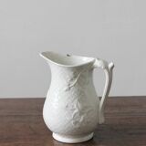 Digoin Sarreguemines 19th century earthenware pitcher in slip