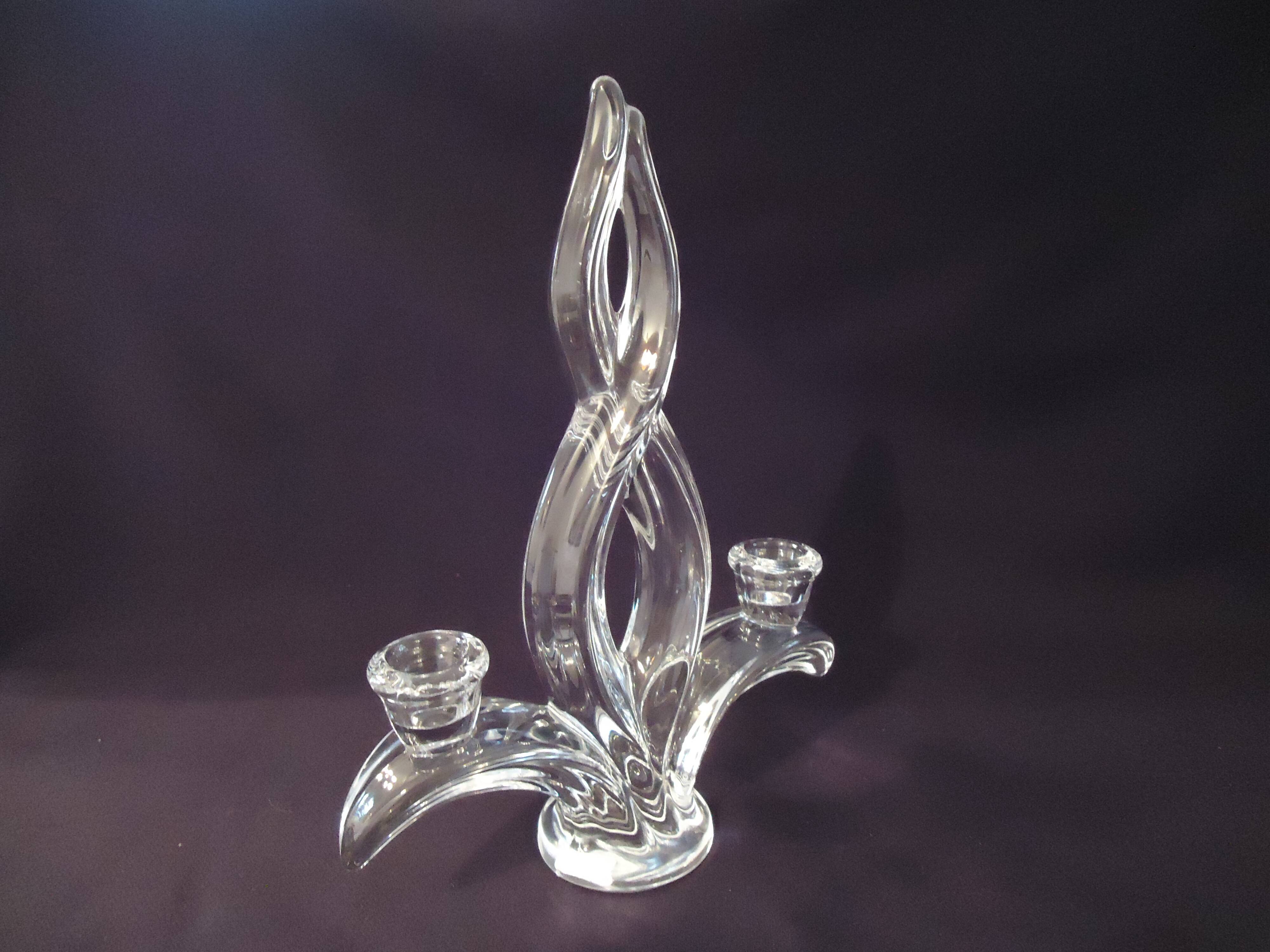 Two-light crystal chandelier Vannes Le Chatel A482