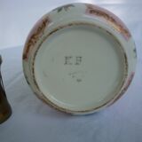 Berger lamp flowered porcelain