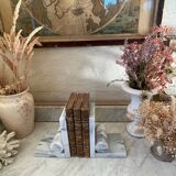 Pair of marble bookends