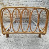 Bamboo and rattan bed