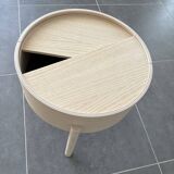 Woud - Arc Side Table, White Ash