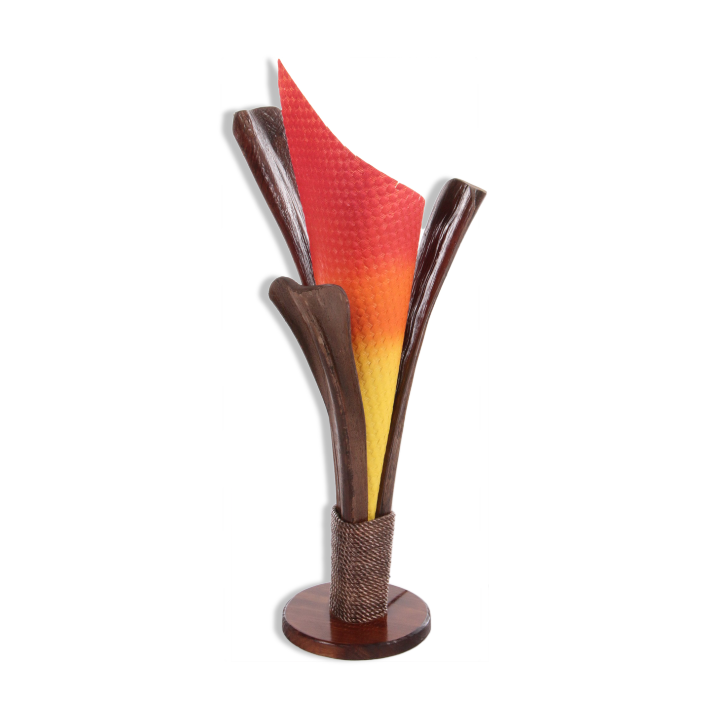Vintage French Floor Lamp Model Flame, 1980s