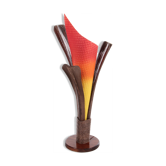 Vintage French Floor Lamp Model Flame, 1980s