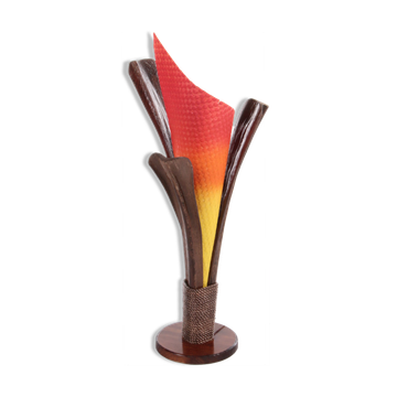 Vintage French Floor Lamp Model Flame, 1980s