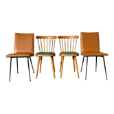 Lot de 4 chaises vintage