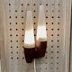 DOUBLE OPALINE APPLIQUE 1950 "SCANDINAVIAN DESIGN".