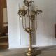 Floor lamp foliage gold metal years 70