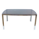 Vintage smoked glass table