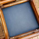 Set of six bamboo chairs from the 70s