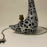 Zoomorphic lamp by dominique marino for le vaucour vallauris, free form of the 50s.