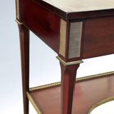 Console Table Writing Desk In Mahogany Louis XVI Style 20th Century Period