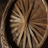 Vintage oval openwork basket