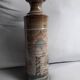 Vase vintage en grès avec un décor naif