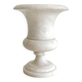 Vintage alabaster Medici vase table lamp