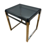 Plexiglas and blue chrome table