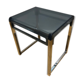 Plexiglas and blue chrome table