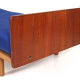 Sofa bed in day style vintage teak Danish 1960-70s