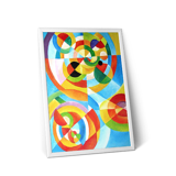 Peinture style Orphisme Delauney - 33x24cm