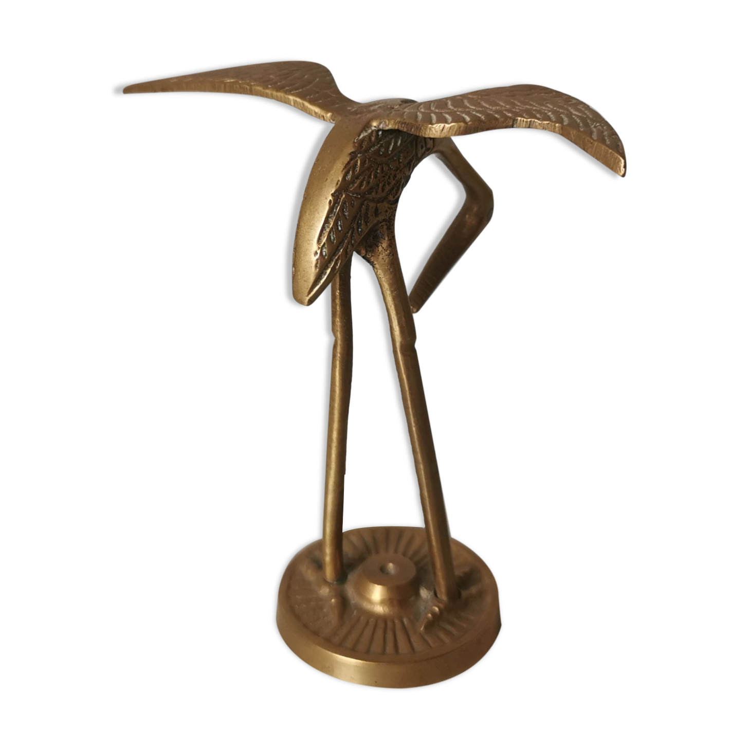 Brass heron