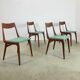 Boomerang Dining Chairs by Alfred Christensen for Slagelse Møbelværk Denmark 60s