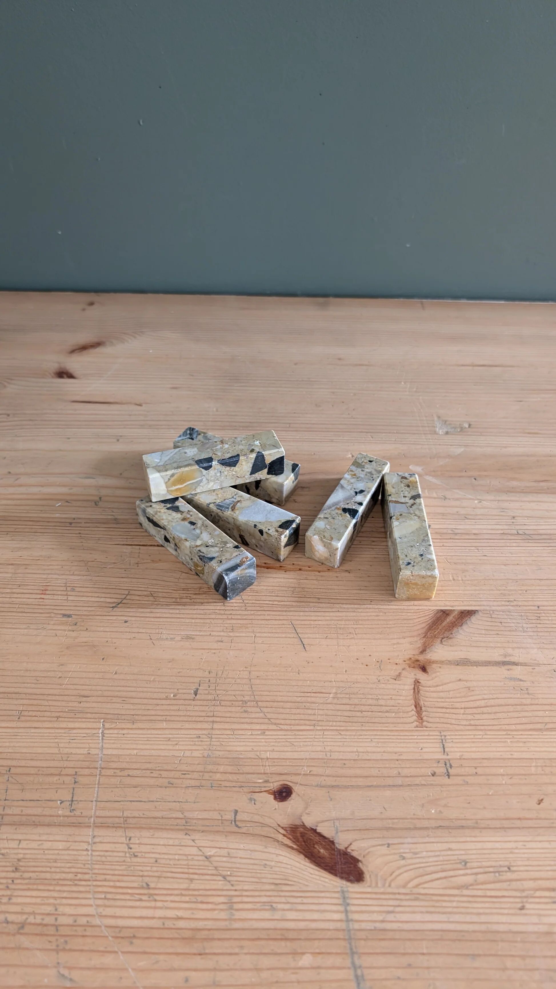 Set of 6 marble knife rests - 2 lots available