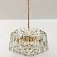 Large Austrian Palazzo Ice Glass Chandelier by J.T. Kalmar
