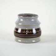 Grey ceramic vase, Danish design, 1960s, made in Denmark
