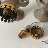 Amphora sconces in stoneware