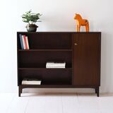 Vintage bookshelf with a door