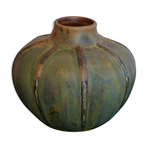 Vase en grès flammé