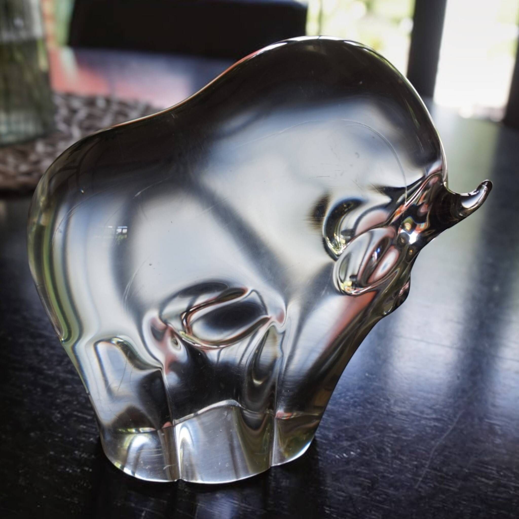 Livio Seguso Murano Bull Glass Sculpture, 1970