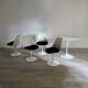 Knollinternational tulip chairs design Eero Saarinen vintage 1970
