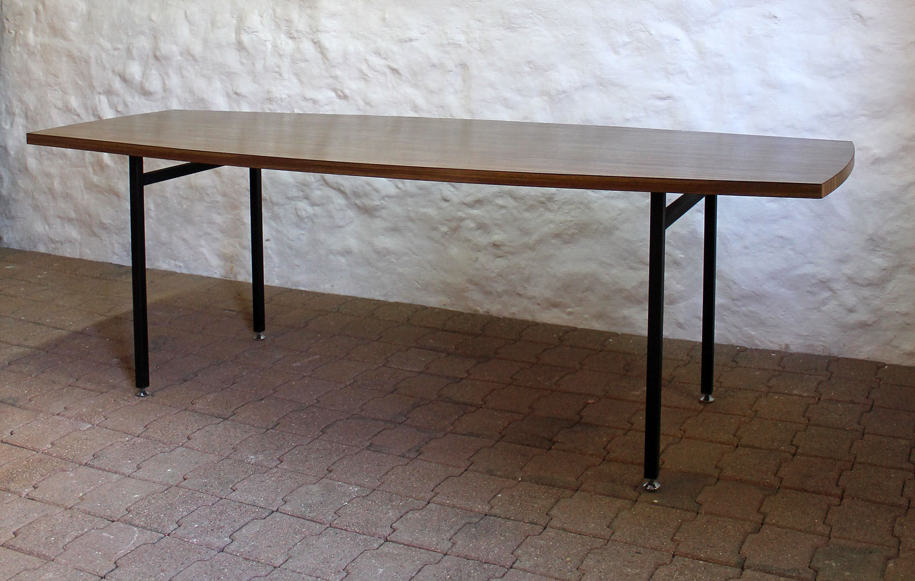 Grande table ovale vintage années 60