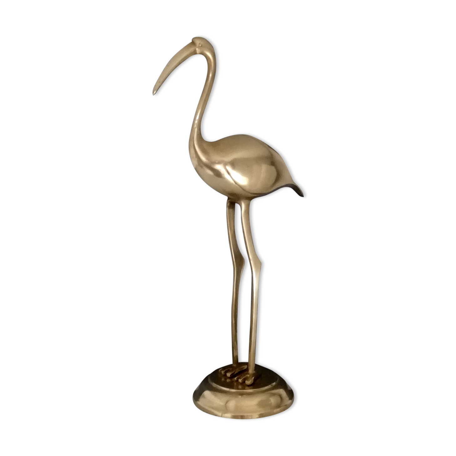 Ibis en bronze doré art déco