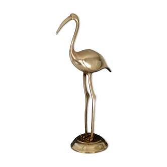 Ibis en bronze doré art déco