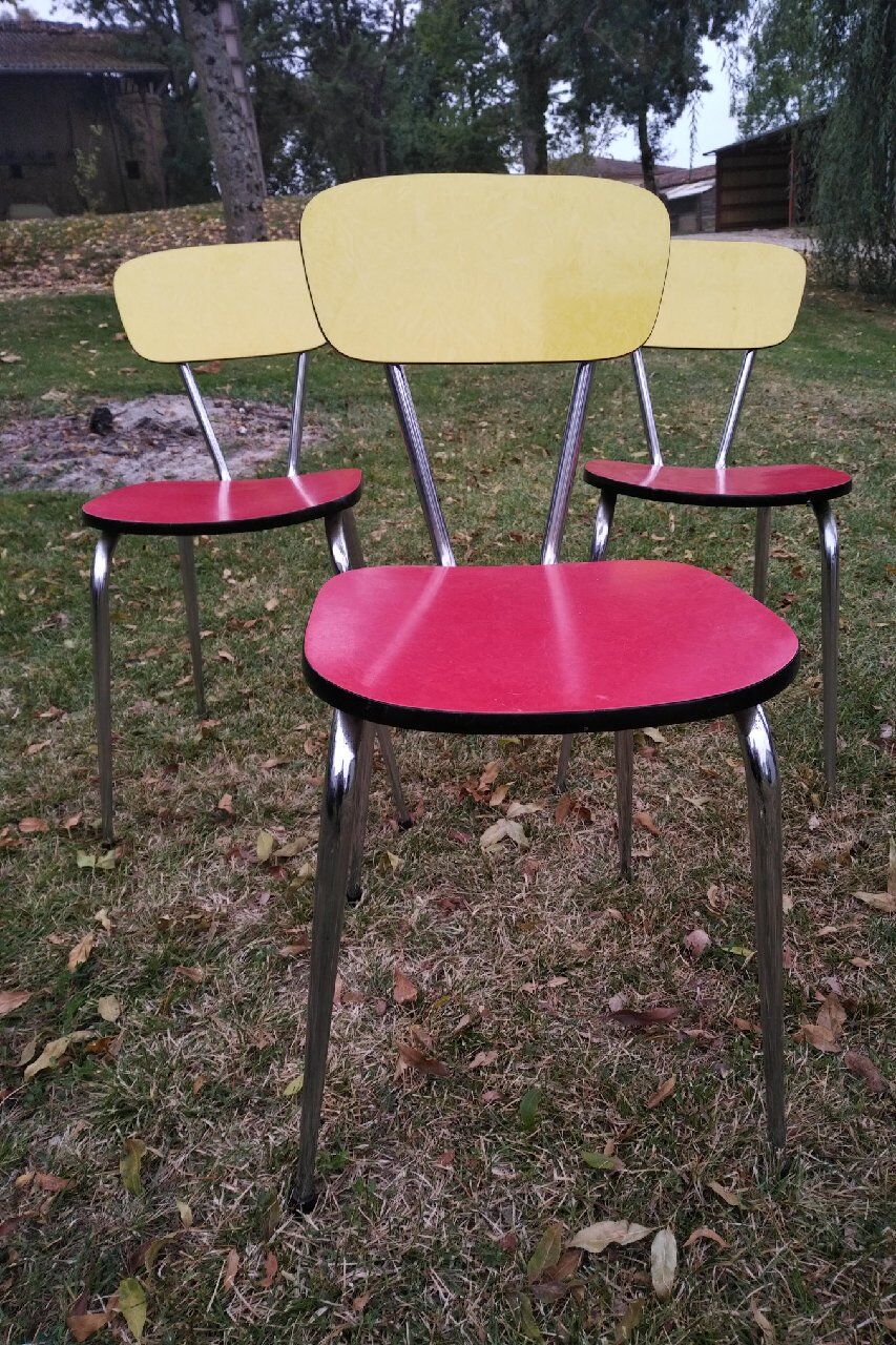 Bicolor formica chairs