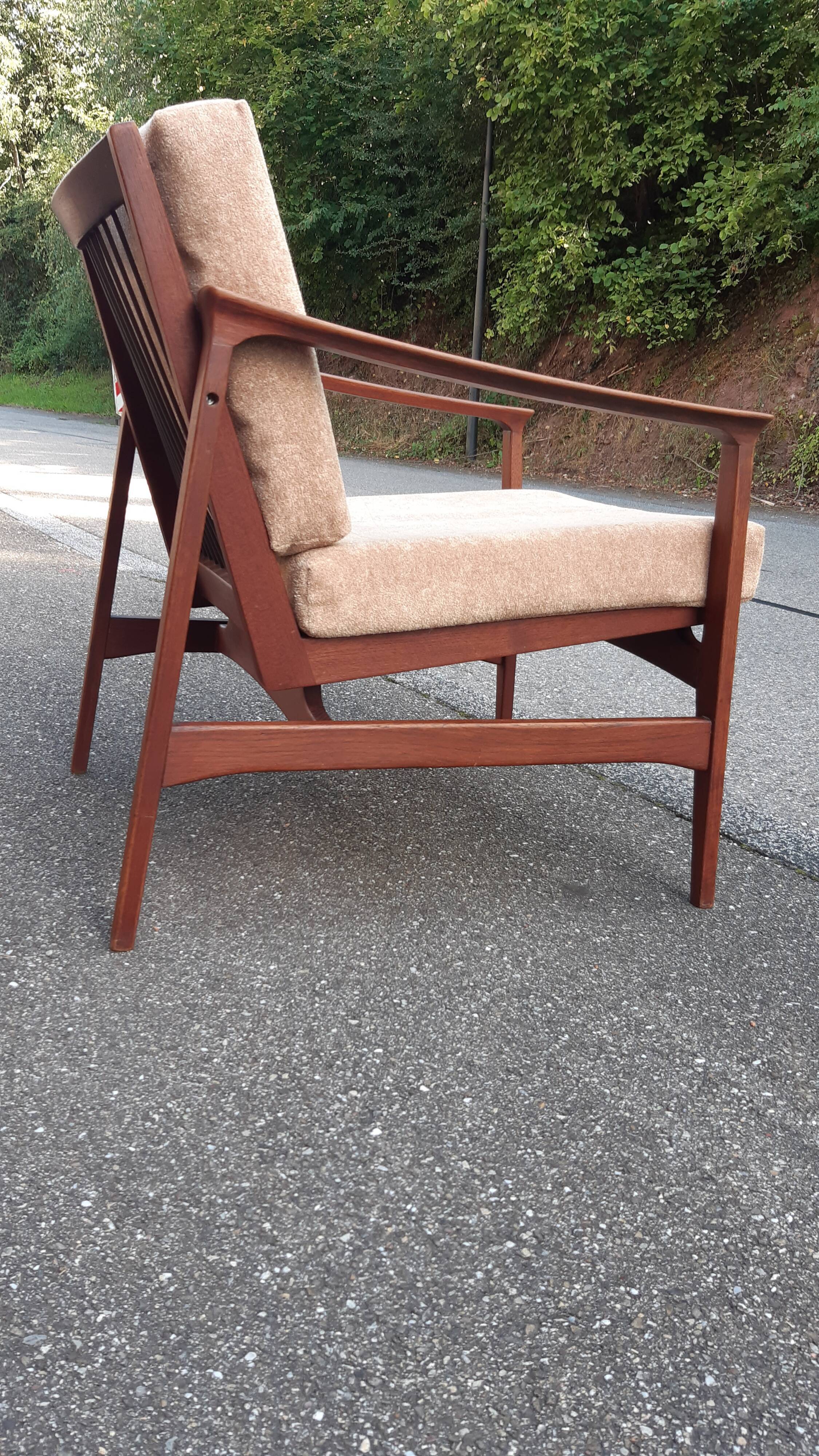 Scandinavian teak armchair 1960