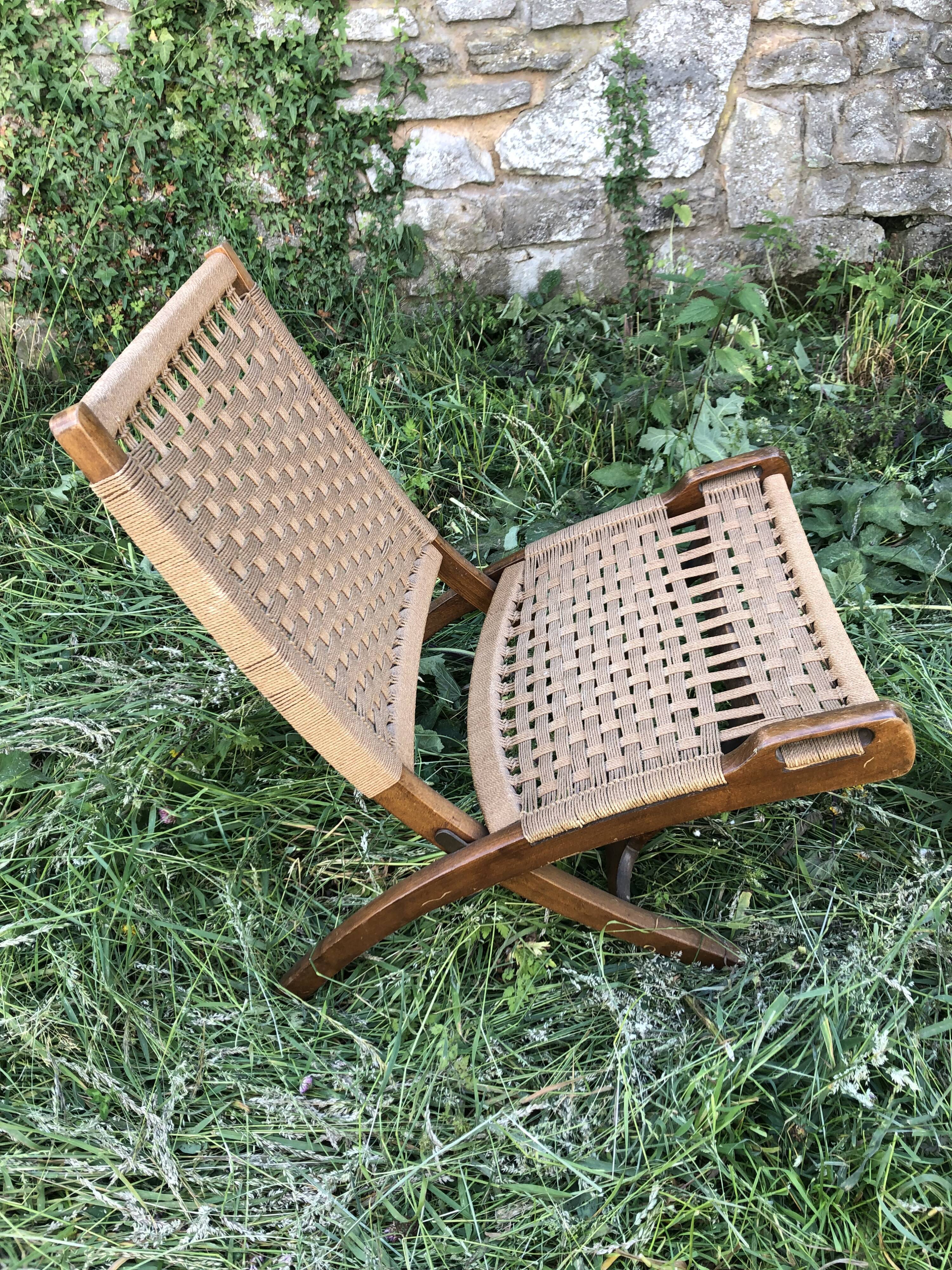 Folding armchair by Ebert Wels Safari model