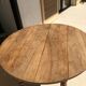 Former Round Table Louis Philippe Poirier solid wood and 2 extensions