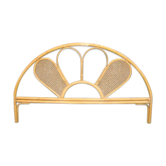Former braided rattan wicker headboard