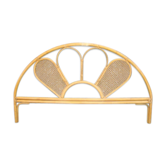 Former braided rattan wicker headboard