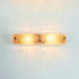 Pair of Mid-Century Tubular Murano Glass Wall Lights from Hillebrand, 1970s