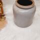 White linen sandstone jar