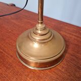 Art Deco brass and glass desk lamp signed "Frères Muller", 1920s